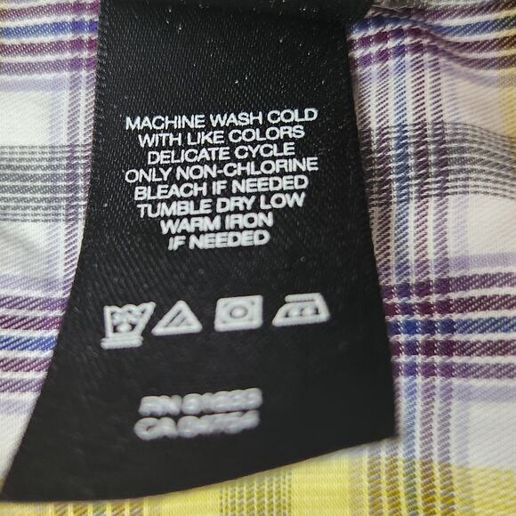 Kenneth Cole Shirt Mens Size XL Long Sleeve Button Down Plaid - Picture 7 of 12